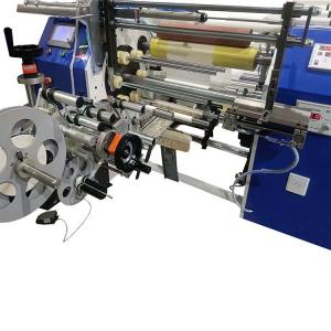 Automatic Coreless 6 Shaft Silicon Paper Labelling Rewinder Machine
